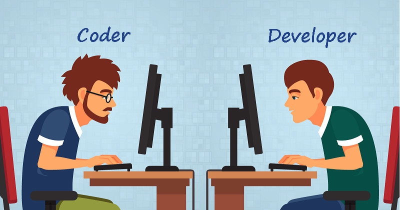 Sự khác nhau giữa coder và developer