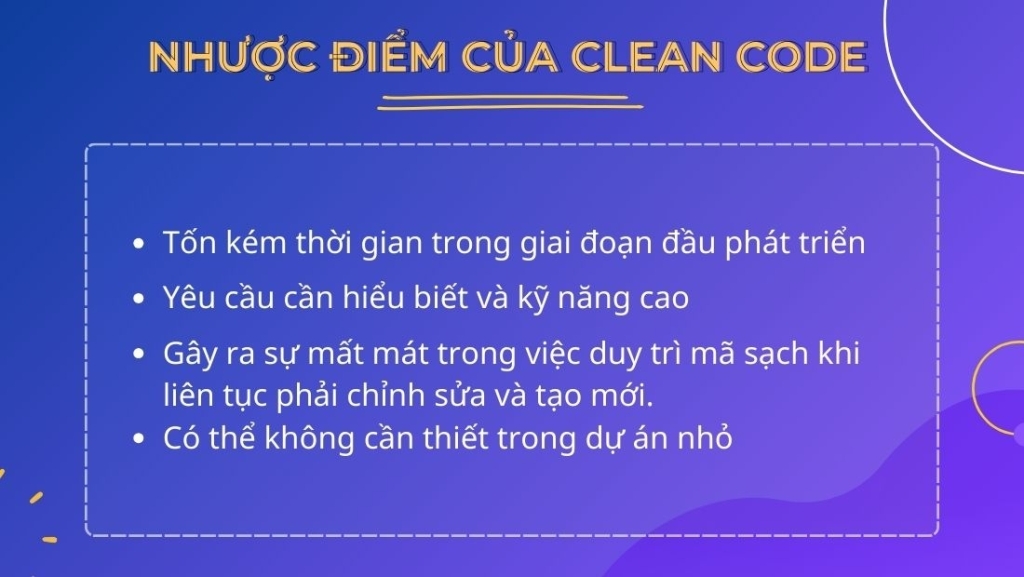 Vai trò quan trọng của clean code